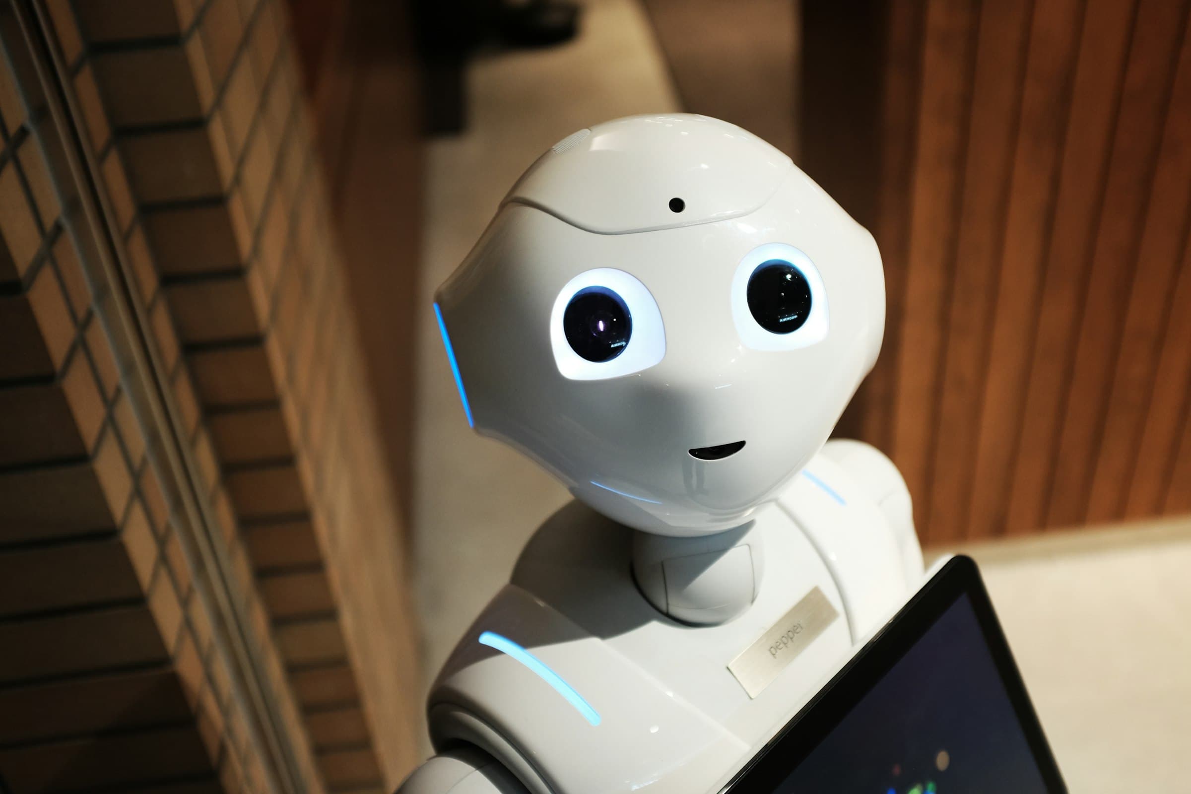 Industrial robotics arm in a production environment